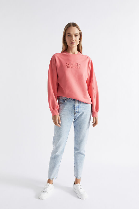 Heritage Logo Crew Sweat  Primrose  hi-res