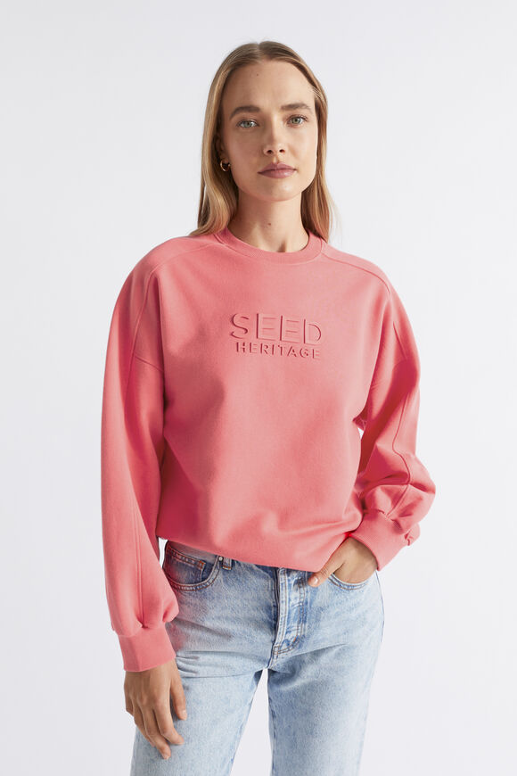 Heritage Logo Crew Sweat  Primrose  hi-res