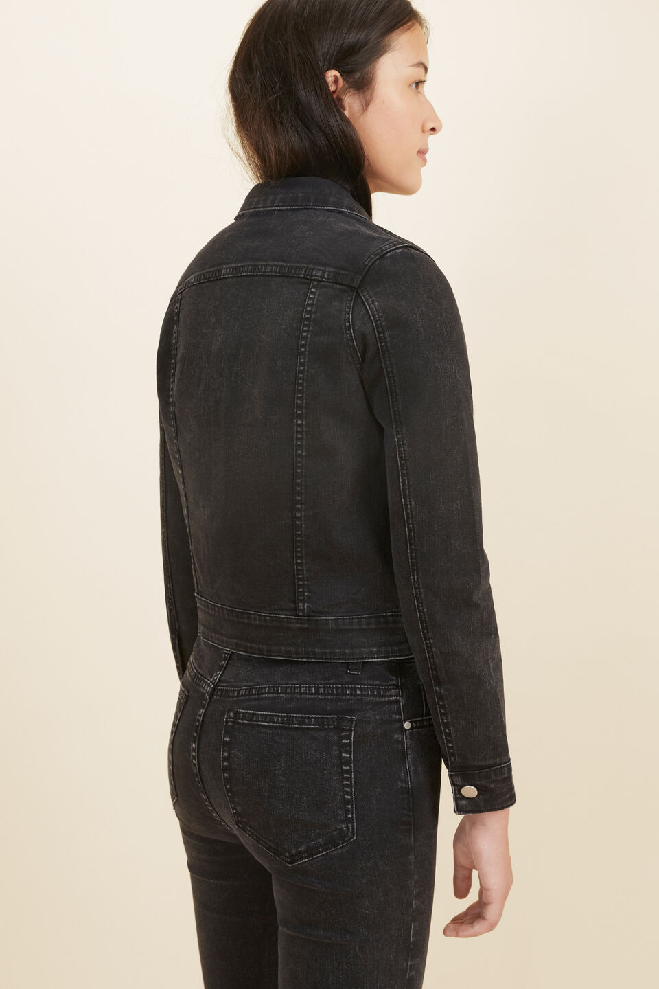 Denim Jacket  Washed Black