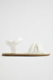 Square Toe Puffy Sandal  White  hi-res