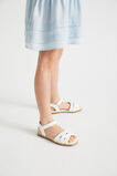 Square Toe Puffy Sandal  White  hi-res
