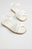 Square Toe Puffy Sandal  White  hi-res