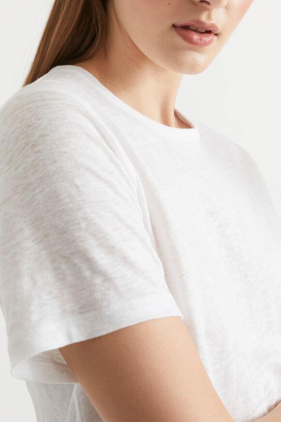 Core Linen Boxy Tee  Whisper White  hi-res