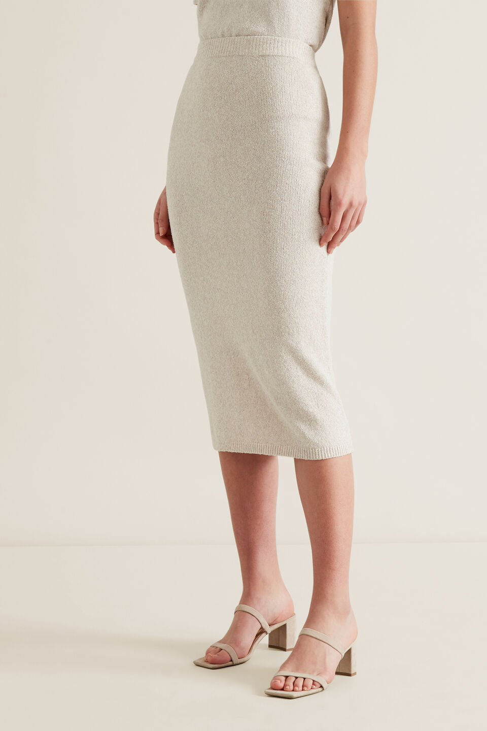 Textured Boucle Skirt  