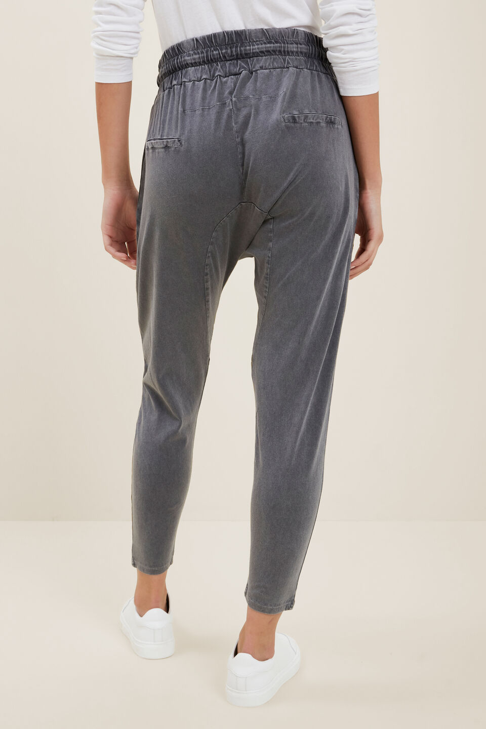 Harem Track Pant  Coal Vintage Wash