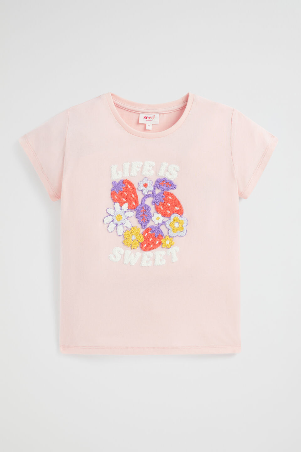 Life Is Sweet Tee  Dusty Rose