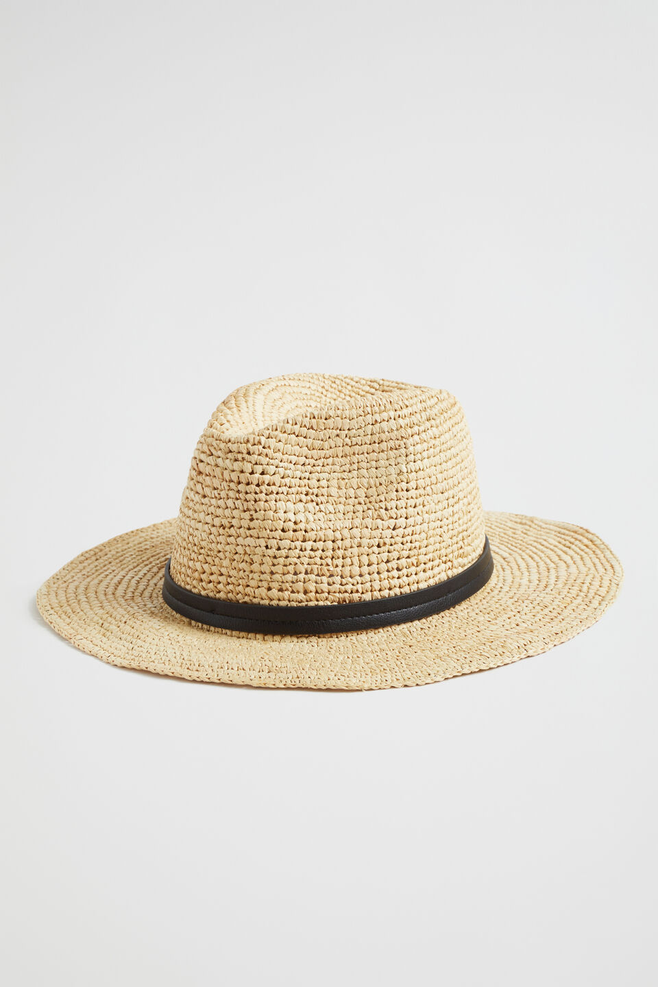 Raffia Panama  Natural Black