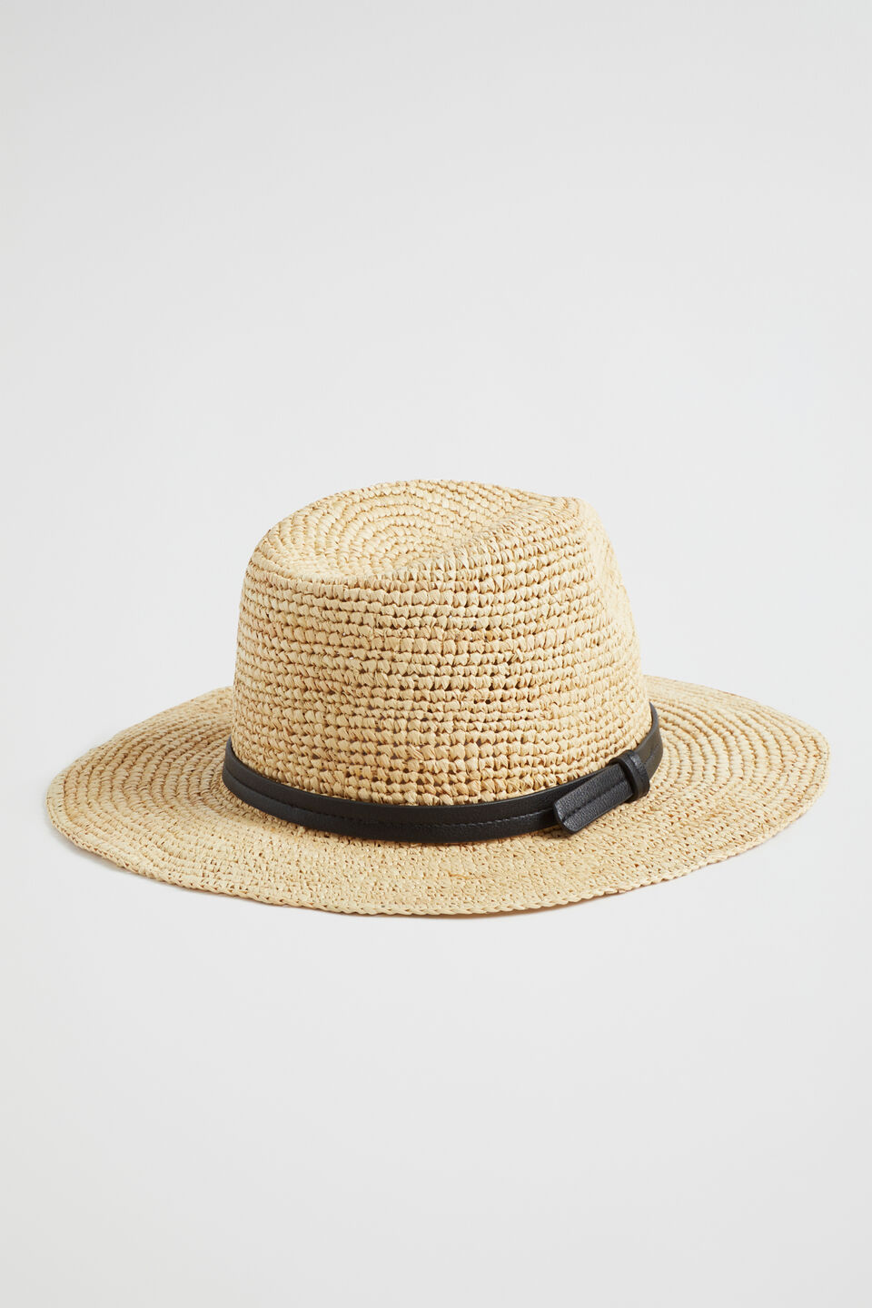 Raffia Panama  Natural Black