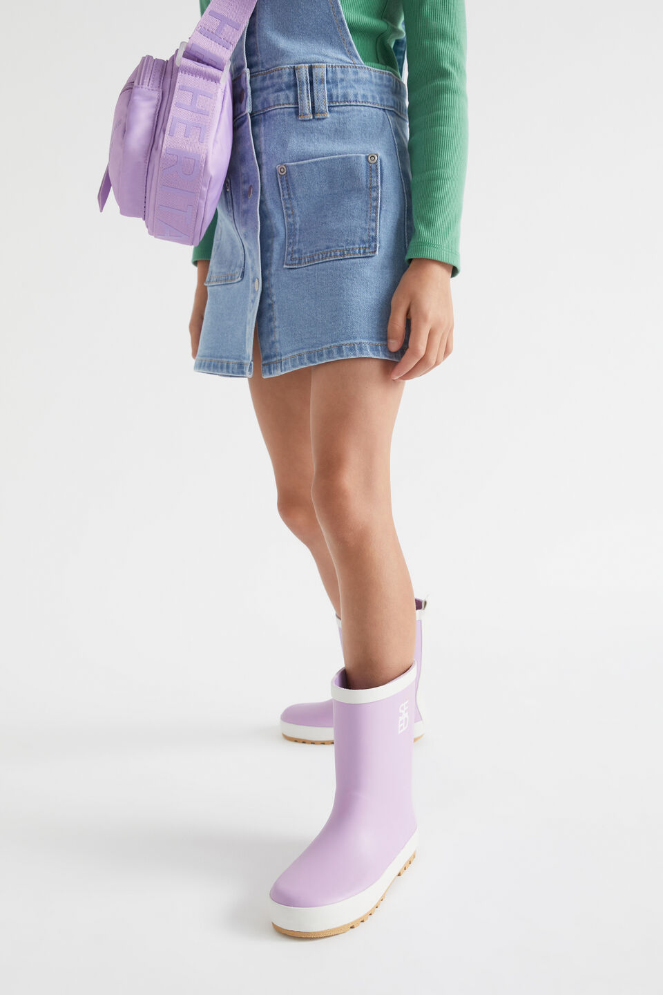 Seed Logo Rubber Gumboot  Lilac