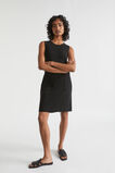 Crepe Mini Dress  Black  hi-res