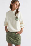 Oversized Slogan Hoodie  Vintage Cream  hi-res
