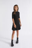 Rib Knit Dress  Black  hi-res