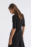 Rib Knit Dress  Black  hi-res