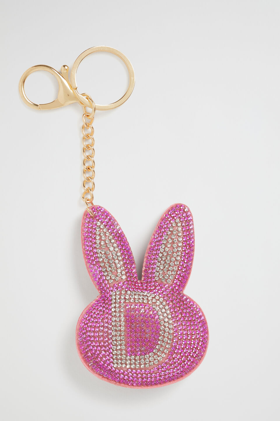 Bunny Initial Keyring  D