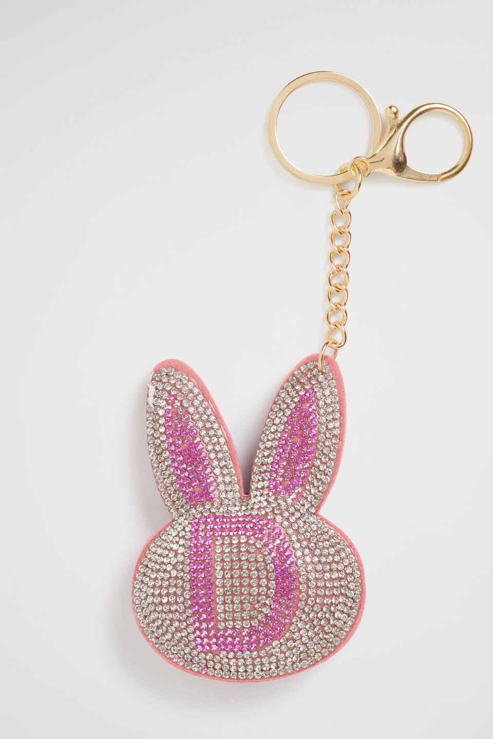 Bunny Initial Keyring  D