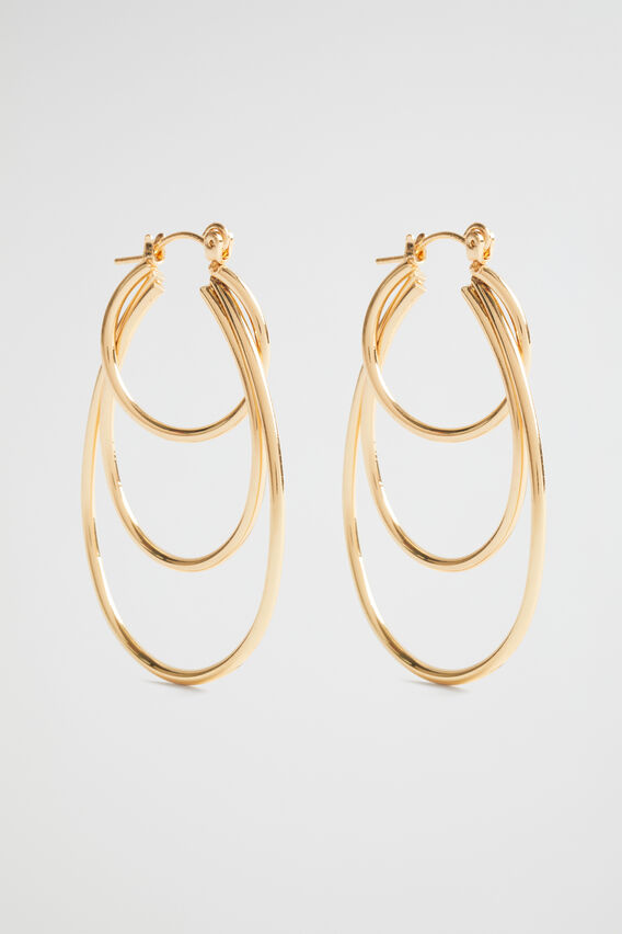 Layered Hoop  Gold  hi-res