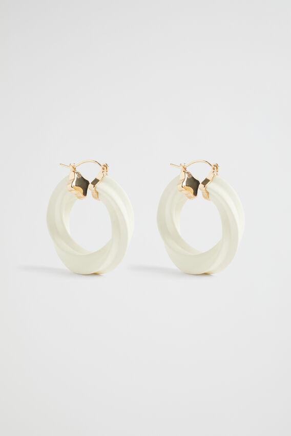 Twist Hoop  Cloud Cream  hi-res