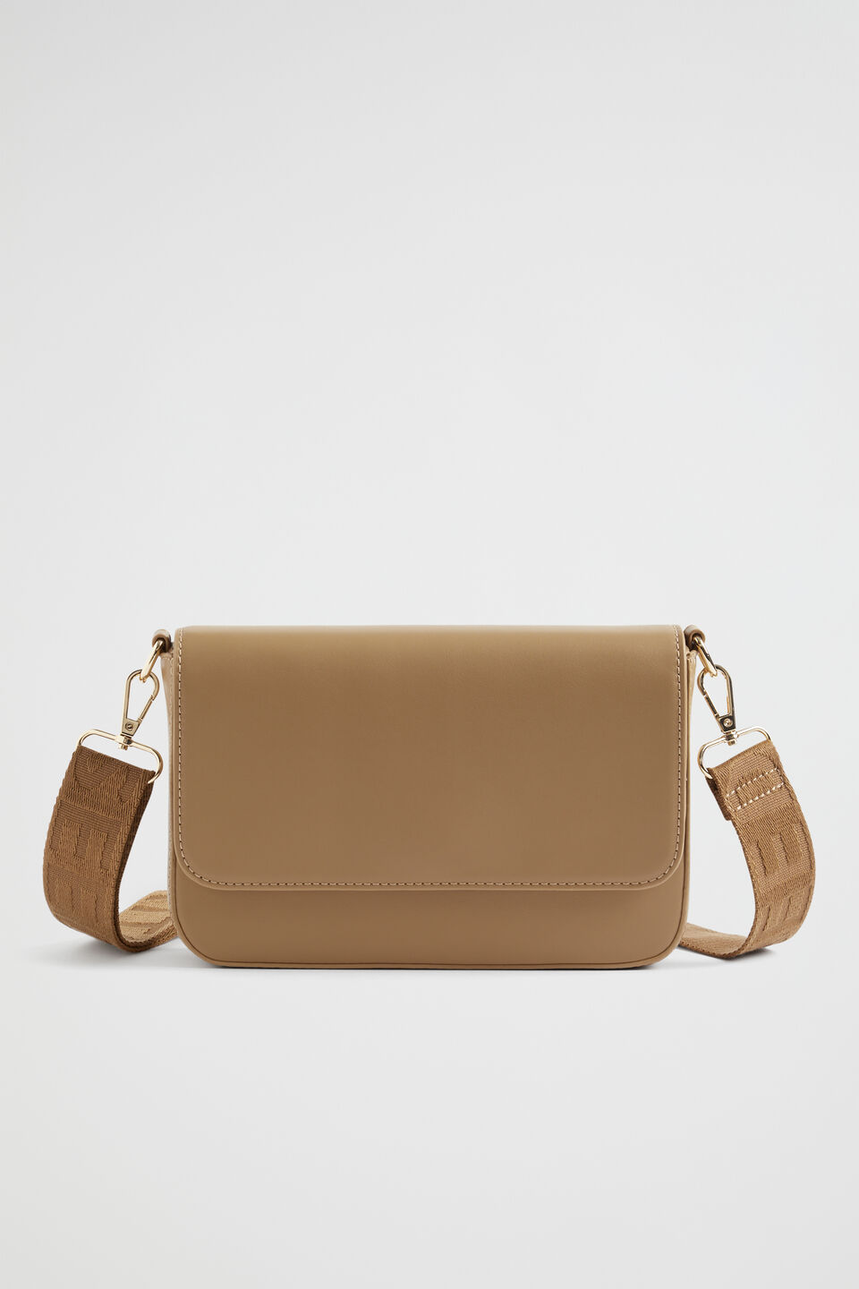 Logo Crossbody Bag  Cashew