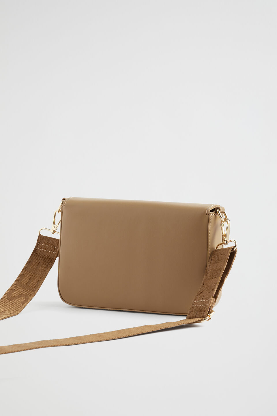 Logo Crossbody Bag  Cashew