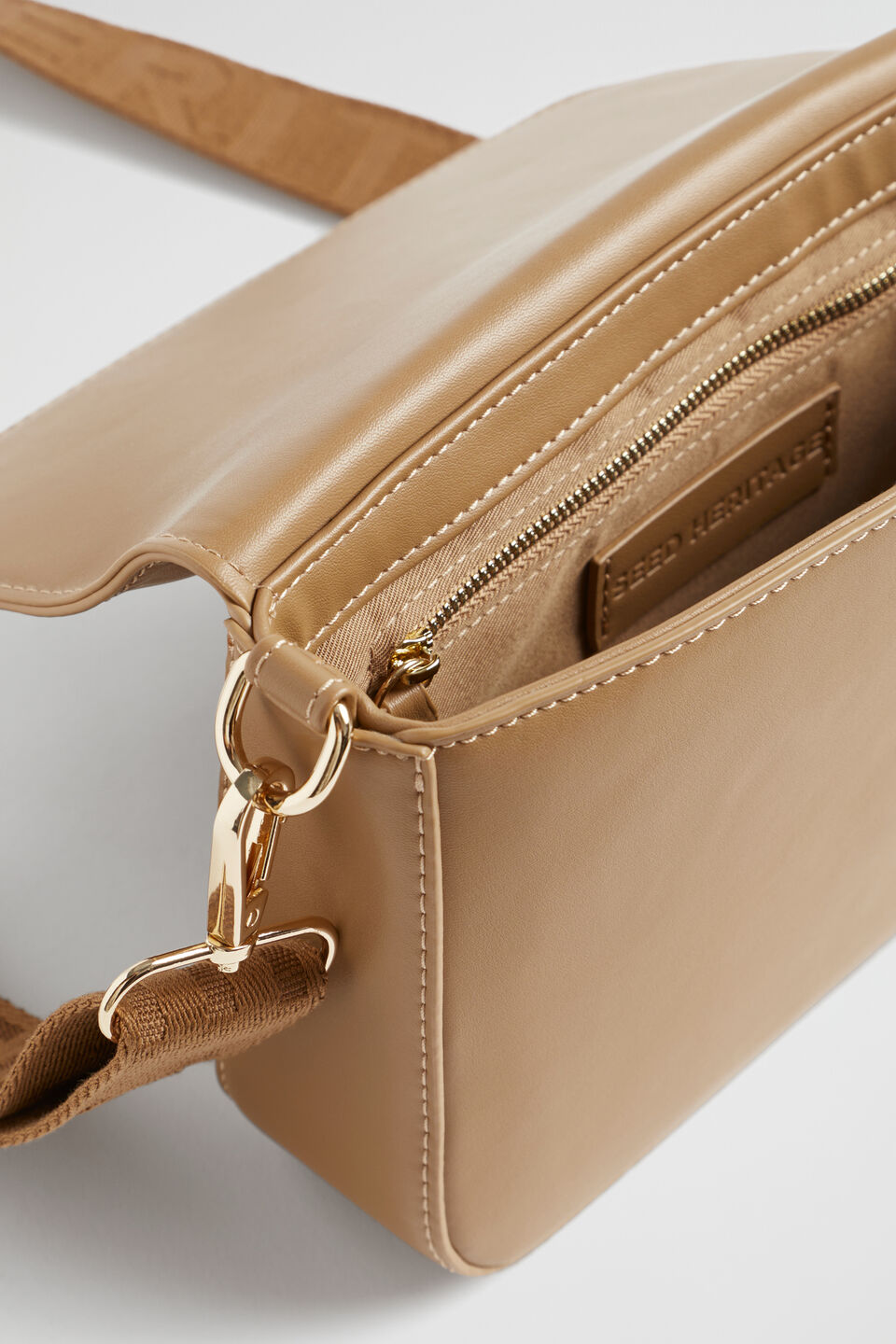 Logo Crossbody Bag  Cashew