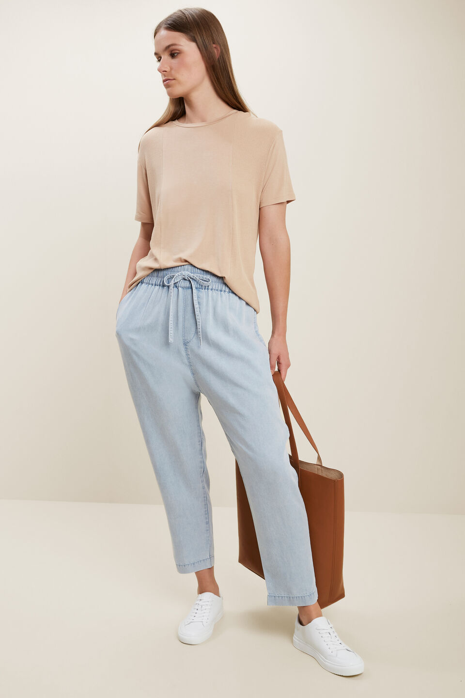 Tencel Harem Pant  Light Retro Blue