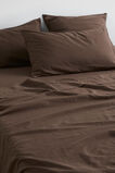 Alba Standard Pillowcase  Chocolate  hi-res