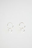 Small Interlock Hoop  Silver  hi-res