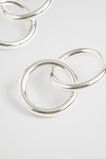 Small Interlock Hoop  Silver  hi-res