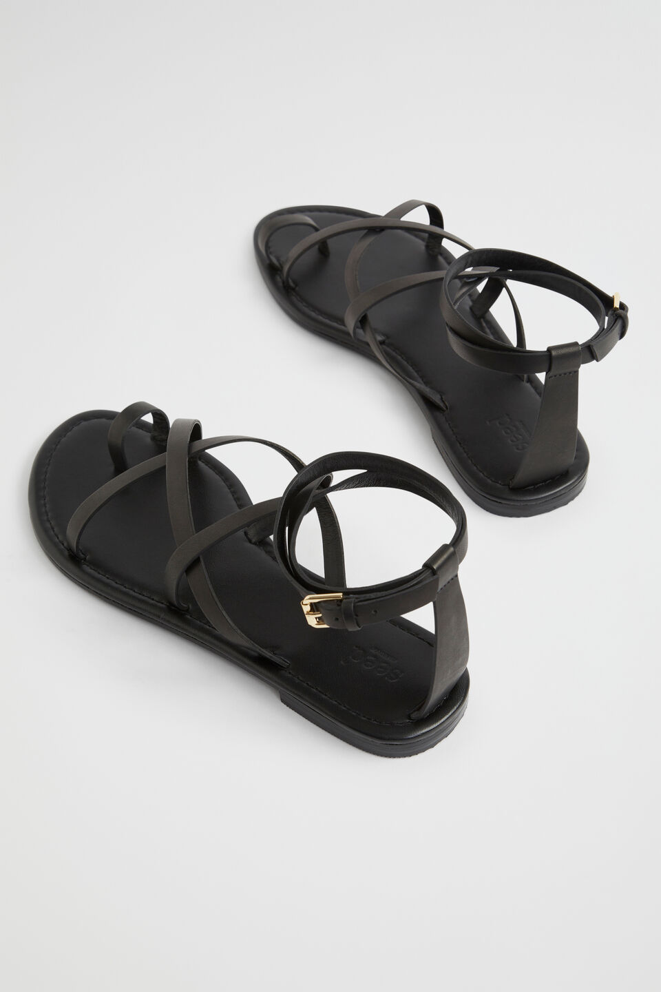 Jasmine Flat Sandal  Black