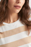 Stripe Batwing Tee  Light Chestnut Stripe  hi-res
