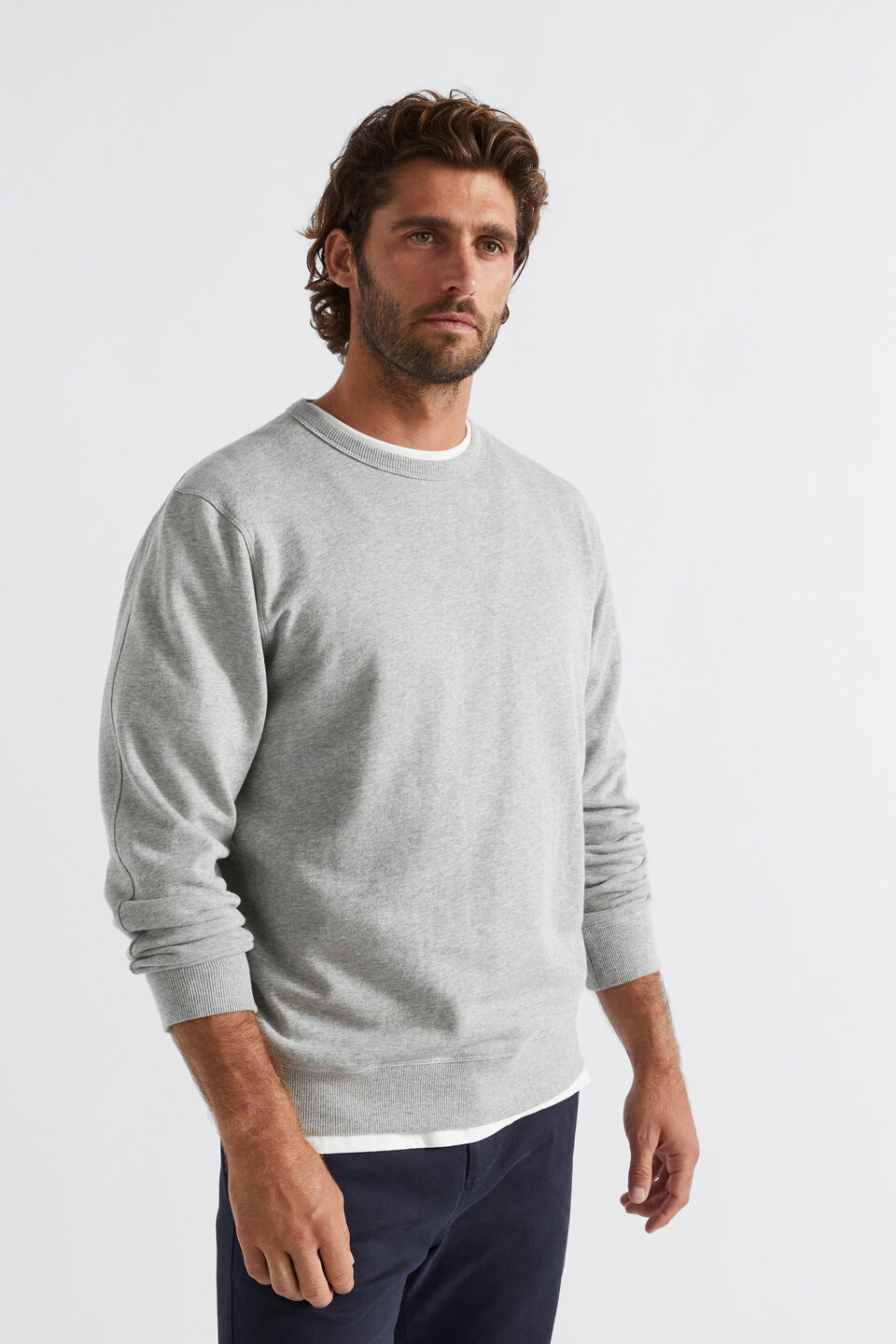 Crewneck Sweatshirt  Grey Marle