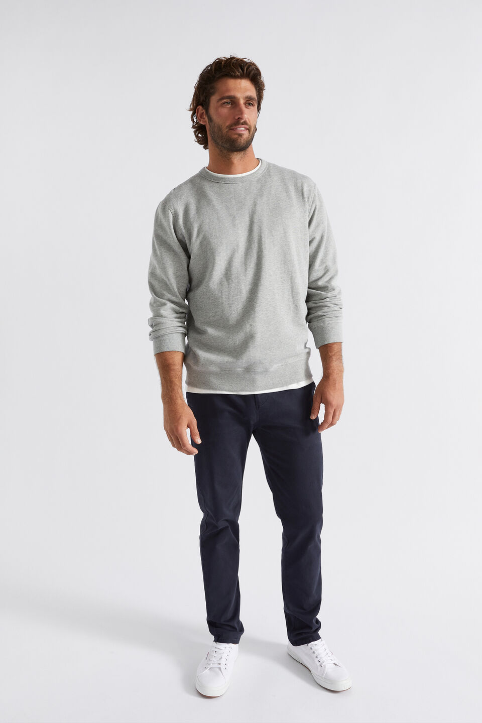 Crewneck Sweatshirt  Grey Marle