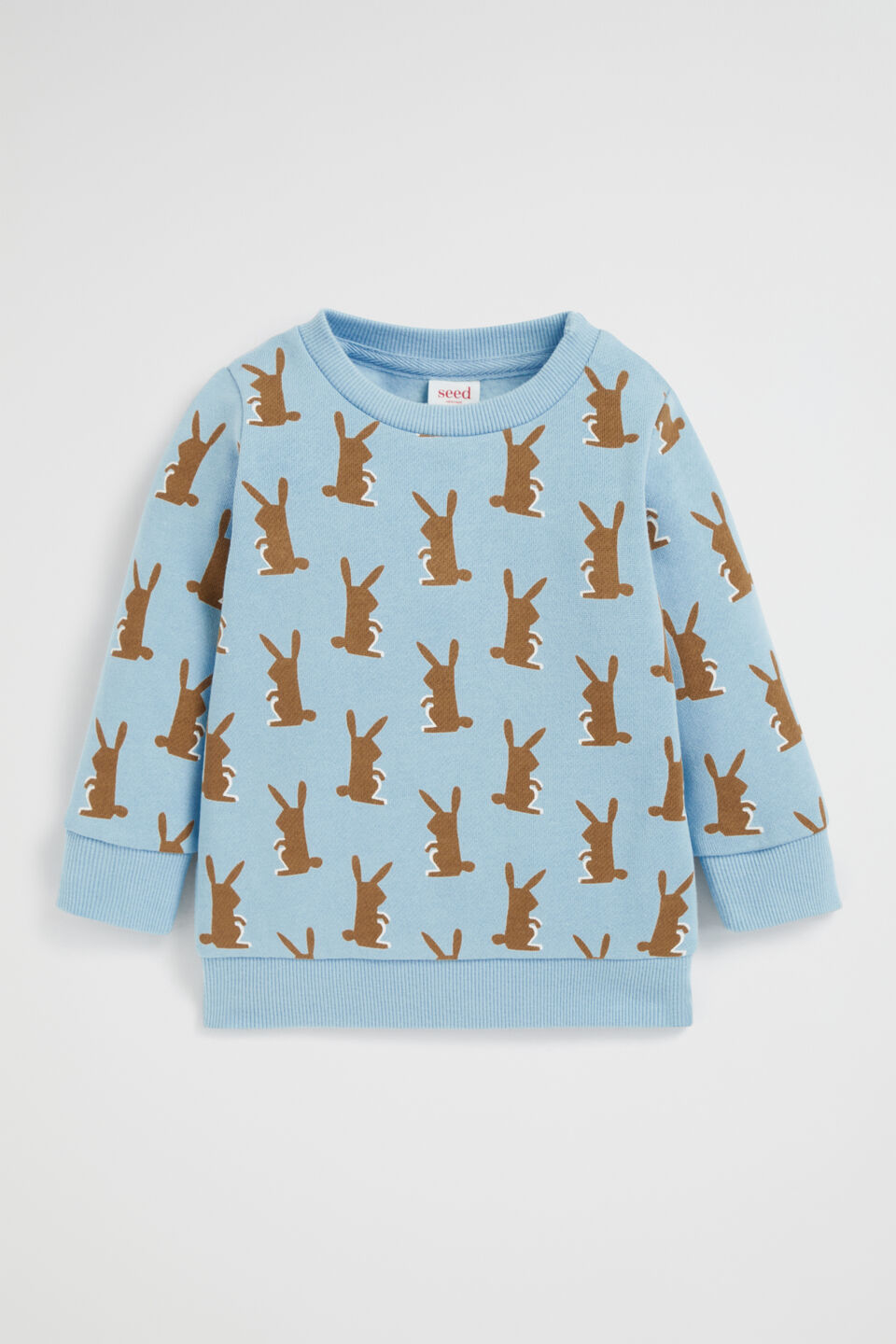 Bunny Yardage Sweat  Pale Blue