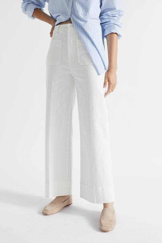 Core Wide Leg Pocket Jean  Cloud Cream  hi-res