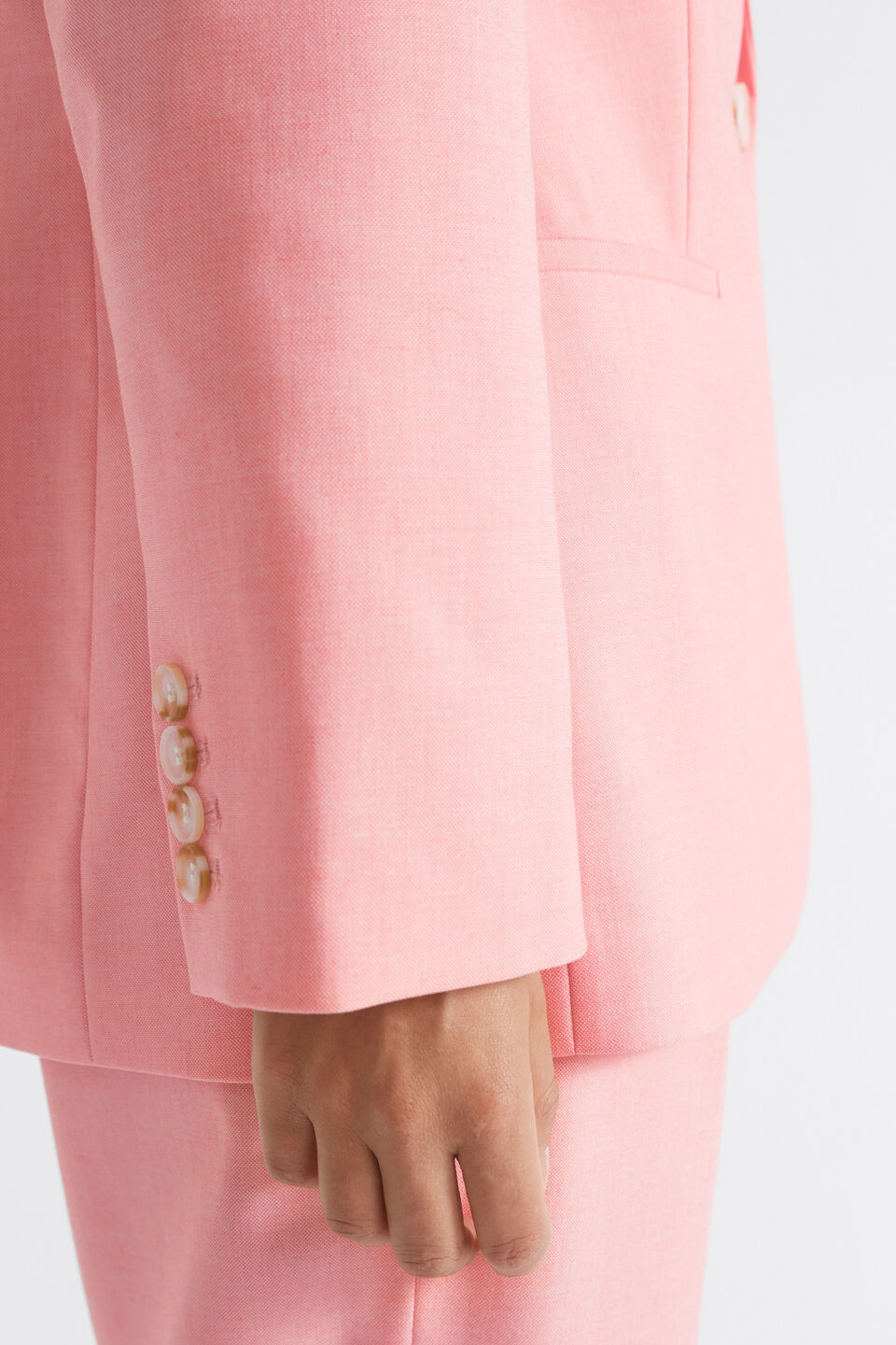Boyfriend Blazer  Pale Peony Crossdye