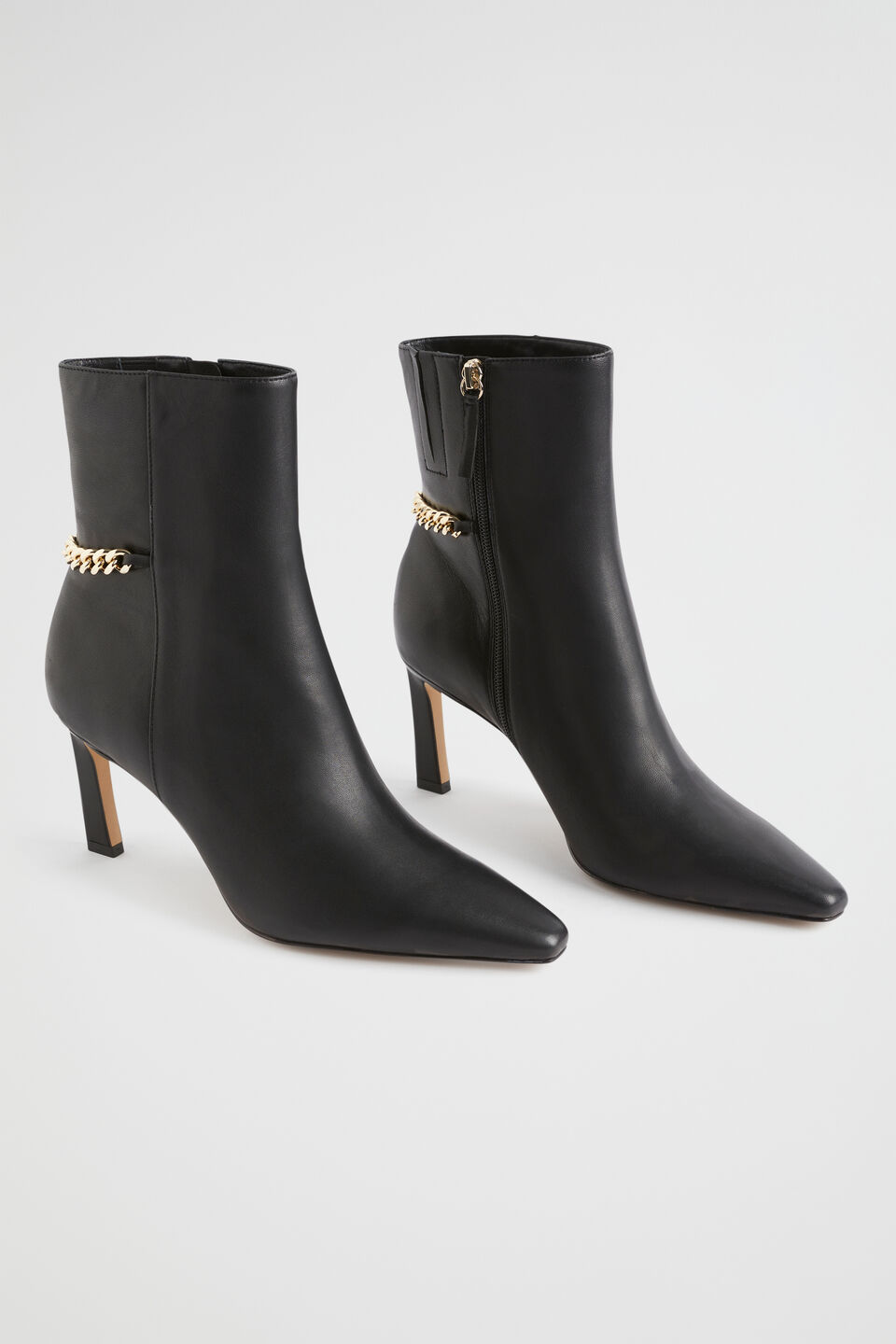 Charlotte Chain Boot  Black