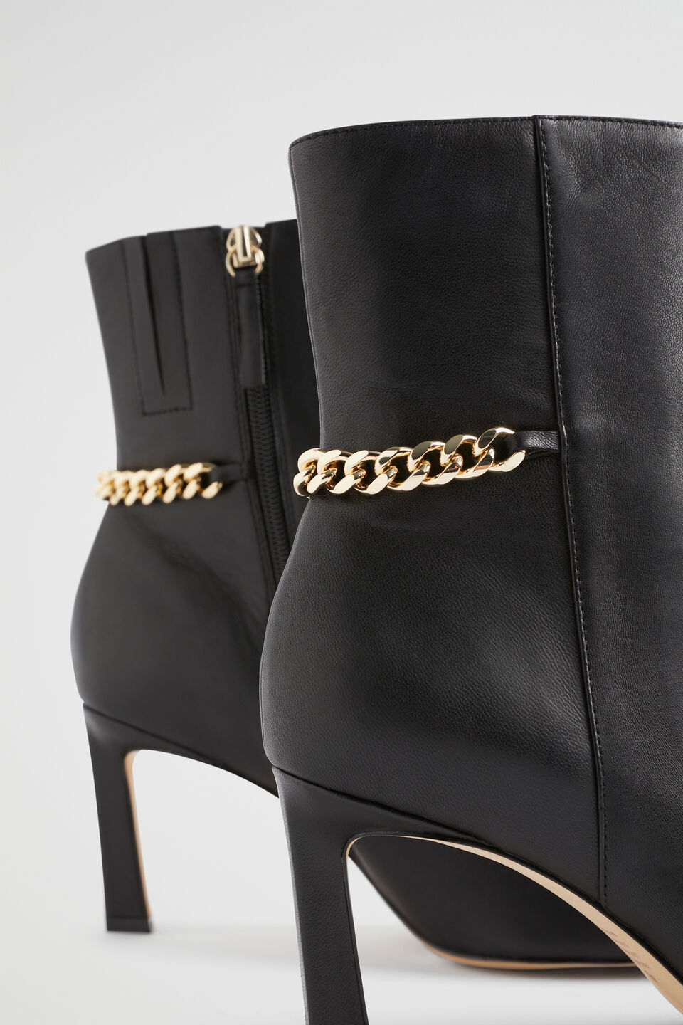 Charlotte Chain Boot  Black
