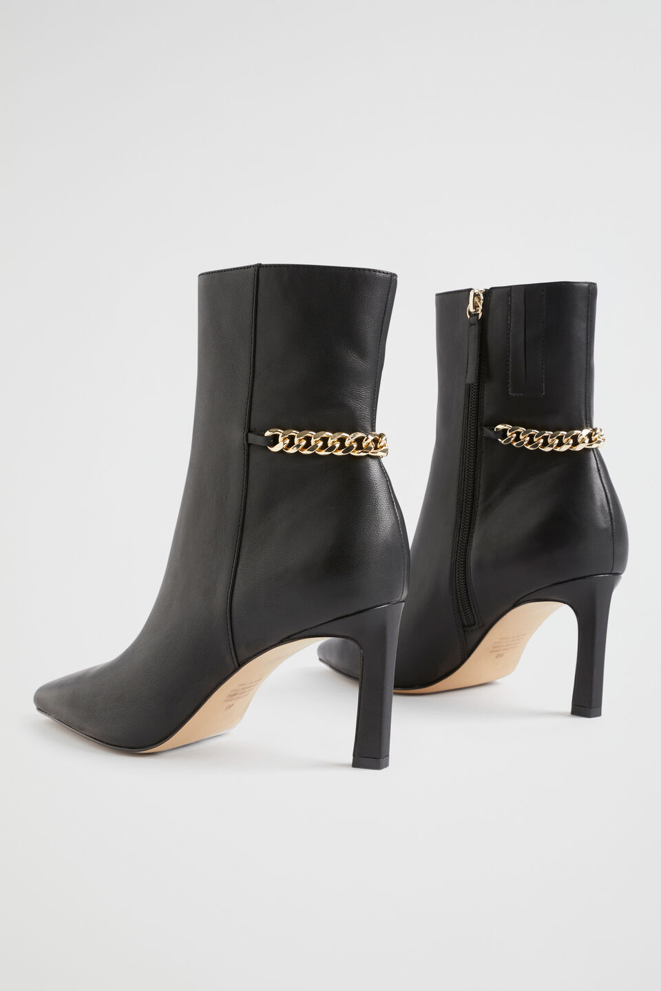 Charlotte Chain Boot  Black