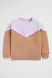 Colourblock Sweat  Cappuccino  hi-res