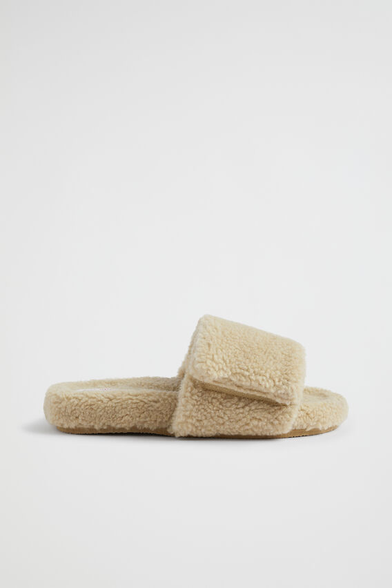 Teddy Fur Slide  Chai  hi-res