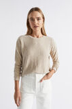 Ribbed Long Sleeve Top  Light Storm Twist  hi-res