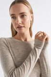 Babywool Crew Neck Top  Light Storm Marle  hi-res