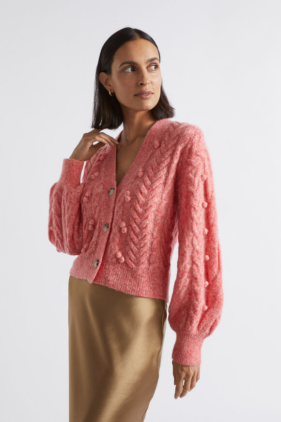 Pom Pom Braid Cardigan  Primrose Marle  hi-res