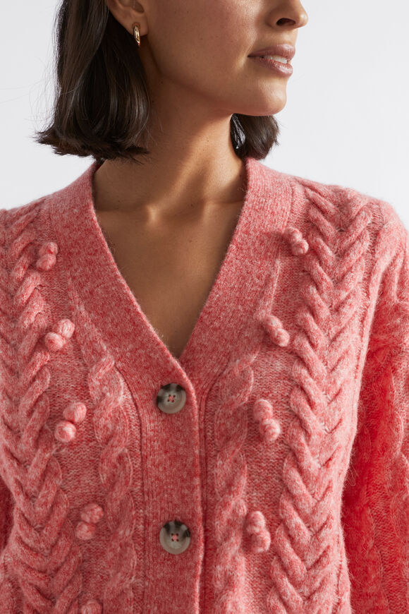 Pom Pom Braid Cardigan  Primrose Marle  hi-res