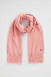 Logo Detail Wool Scarf  Pale Peony  hi-res