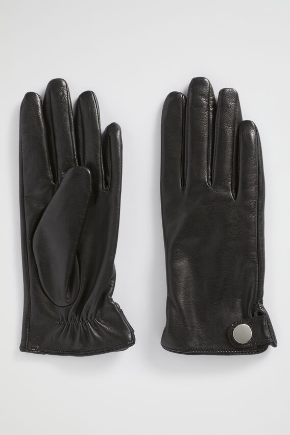 Leather Gloves  Black  hi-res
