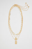 Layered Beam Necklace  Gold  hi-res