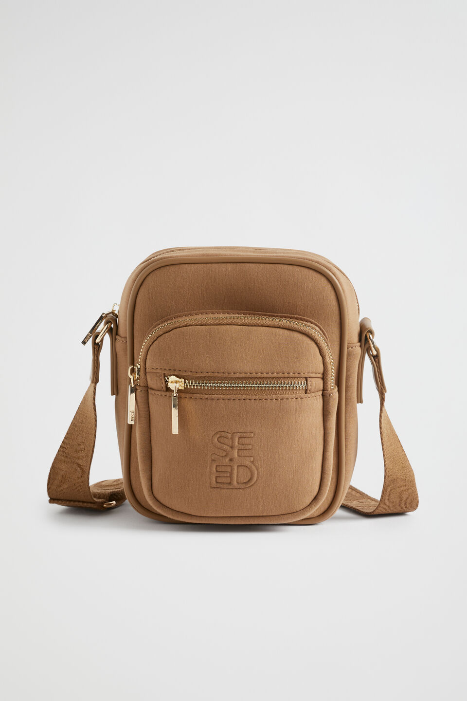 Logo Jersey Camera Bag  Deep Brass