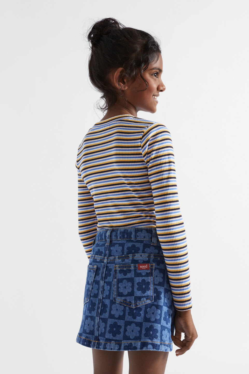 Rib Stripe Tee  Midnight Multi