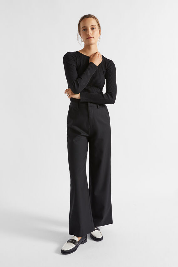 Corset Rib Top  Black  hi-res